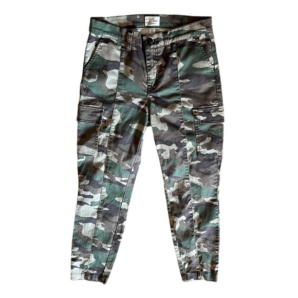 J. Crew camo cargo midnrise skinny army military skinny Pants 26 Gorpcore grunge - Picture 1 of 10